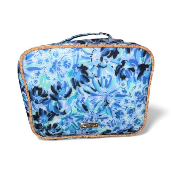 Lilly Pulitzer Handbags - Lilly Pulitzer Iris Blue High Maintenance Insulated Lunch Bag Crossbody Tote NWT